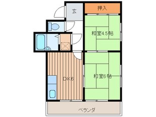 シャトレ穴生２の物件間取画像